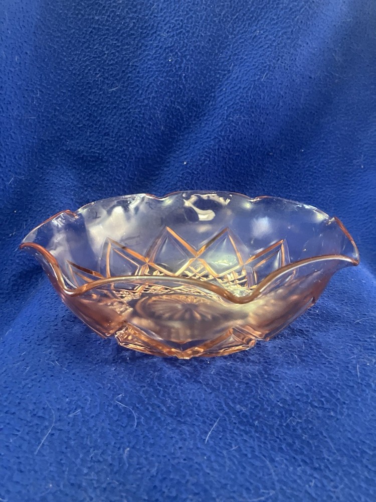 Vintage Diamond Arches 9” Hazel Atlas Fruit Bowl