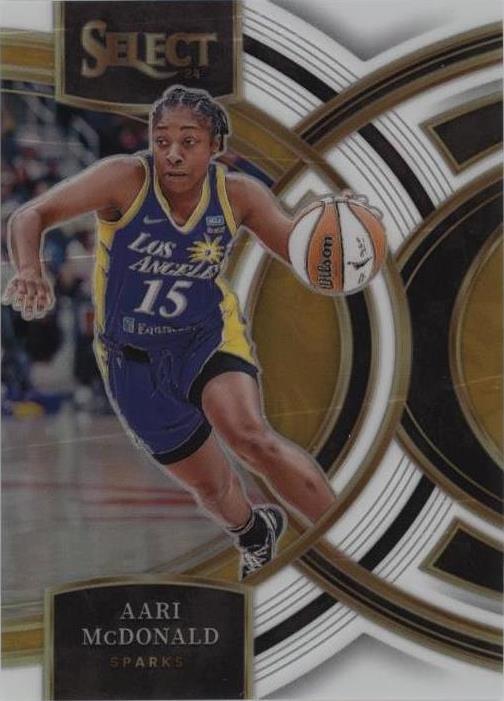 2024 Panini Select WNBA - Premier Level White Prizm #122 Aari McDonald /99