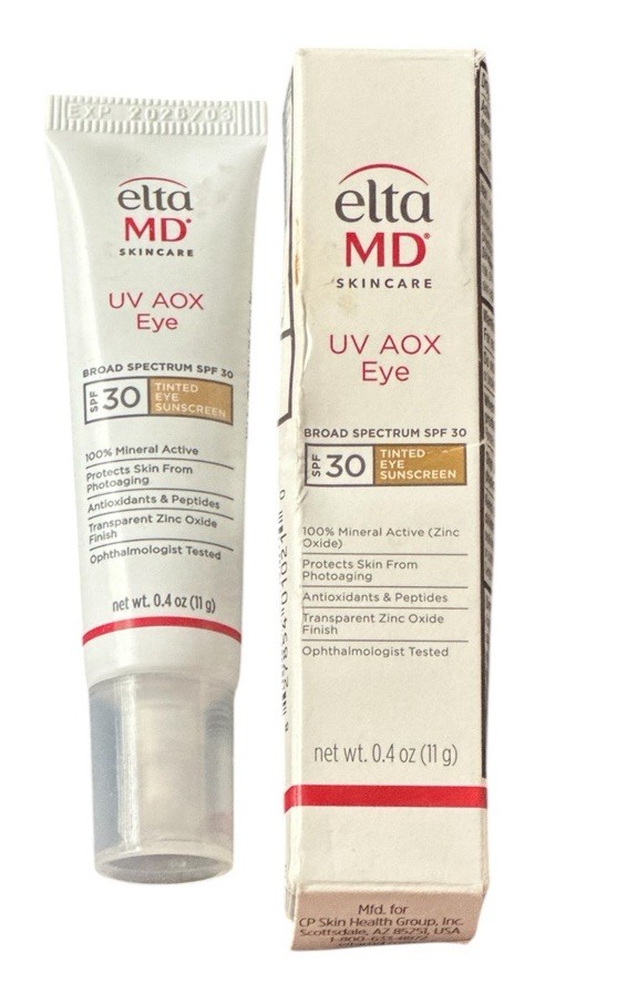 EltaMD UV AOX Tinted Eye Sunscreen SPF30 0.4oz Antioxidant New