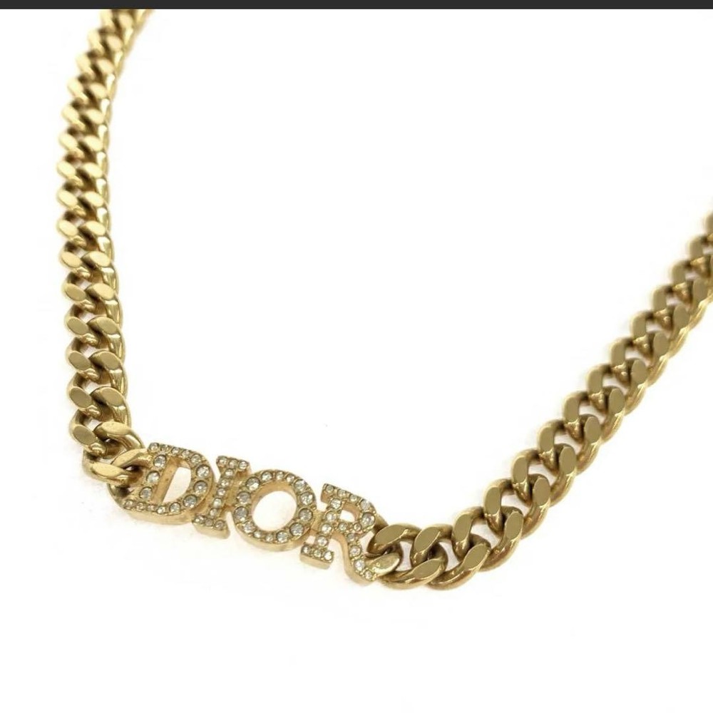 Christian Dior Evolution Adjustable Choker Necklace in Gold
