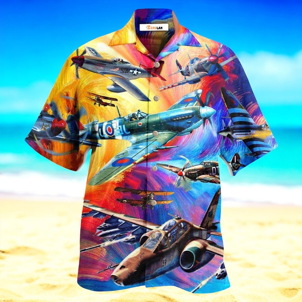 Aircraft Adventure Hawaiian Shirt Perfect for Travel Enthusiasts