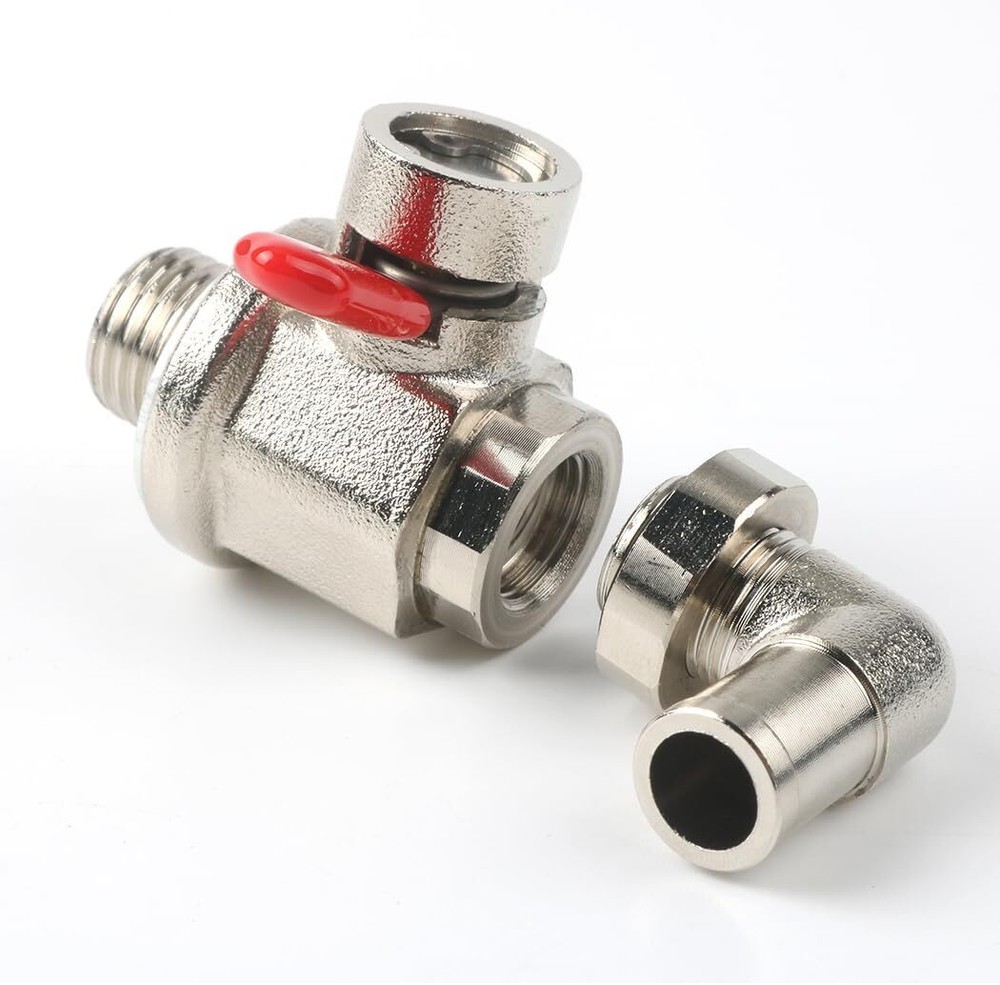 Oil Drain Valve with removable L-Shape Hose End Combo 14mm-1.5
