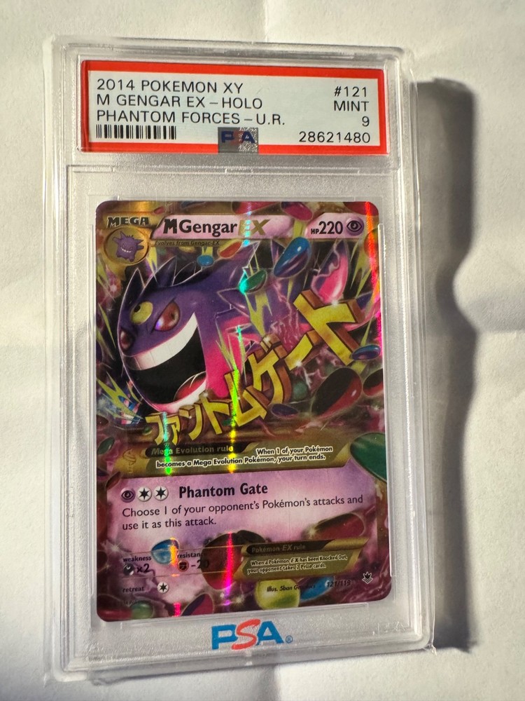 M Gengar EX Secret Rare 121/119 XY Phantom Forces Holo Pokemon Card
