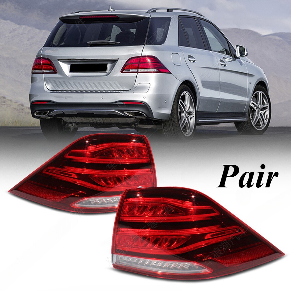 Pair For Mercedes-Benz GLE-Class W166 2016-2019 LED Rear Tail light Brake Lamp