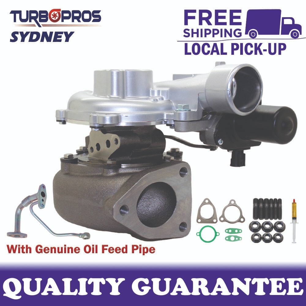 Turbo Charger+Genuine Oil feed Pipe For Toyota LandCruiser Prado 1KD-FTV 3.0L