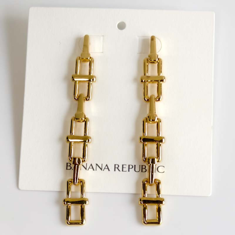 Banana Republic Square Drop Earrings Gift Fashion Women Party Holiday Jewelry
