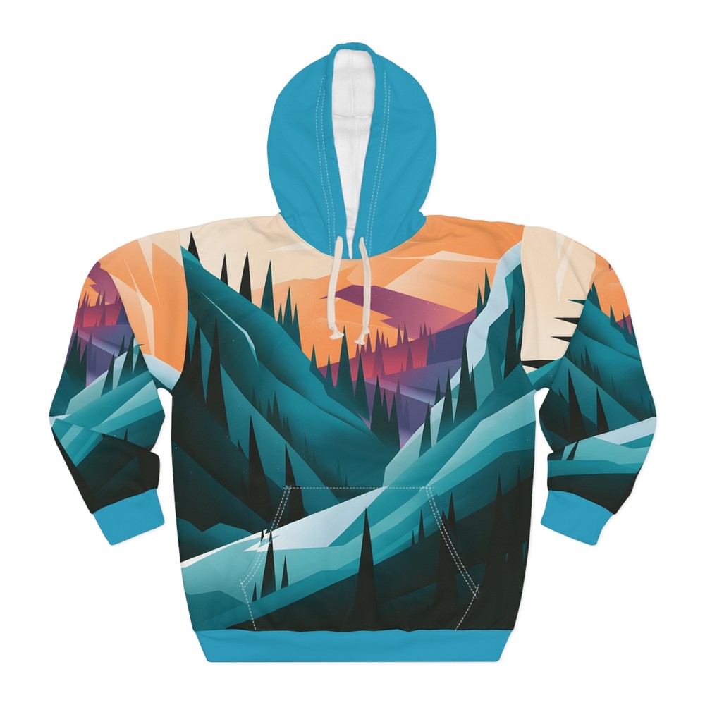 Dusky Ridge All-Over Print Hoodie Outdoor Adventure Apparel Travel Gear