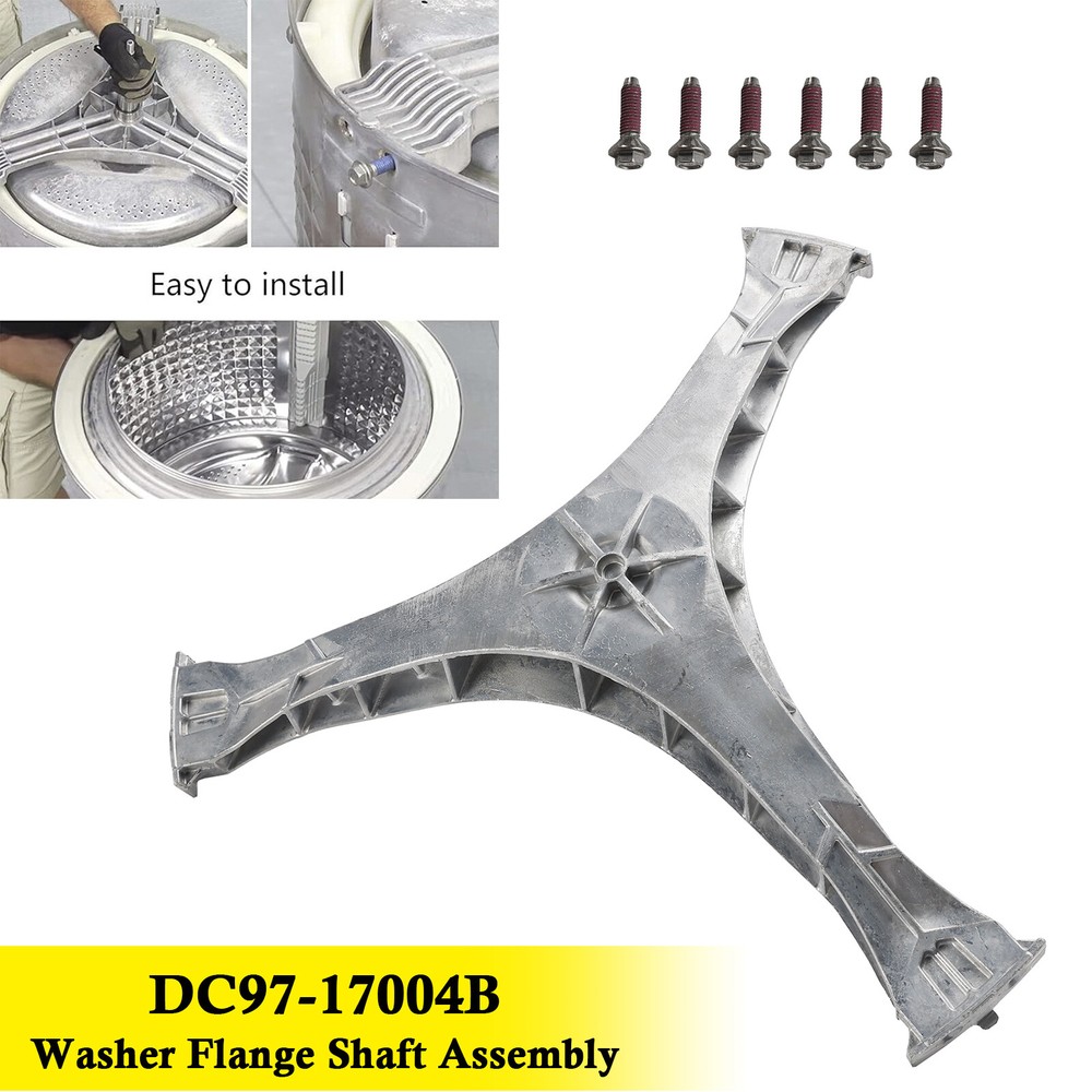 DC97-17004B Washing Machine Flange Shaft Assembly for Samsung with 6 Screws L3