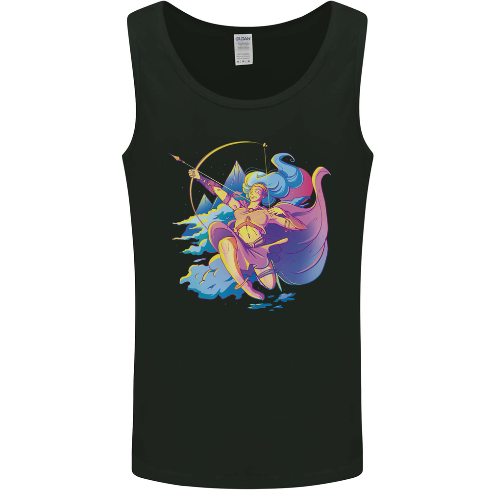 Artemis Greek Goddess of Wild Animals Mens Vest Tank Top