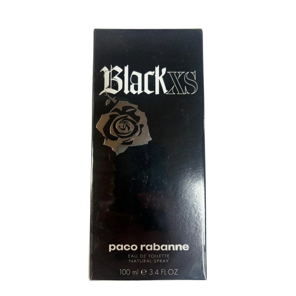 Black XS by Paco Rabanne for Men 3.4 oz Eau de Toilette Natural Spray