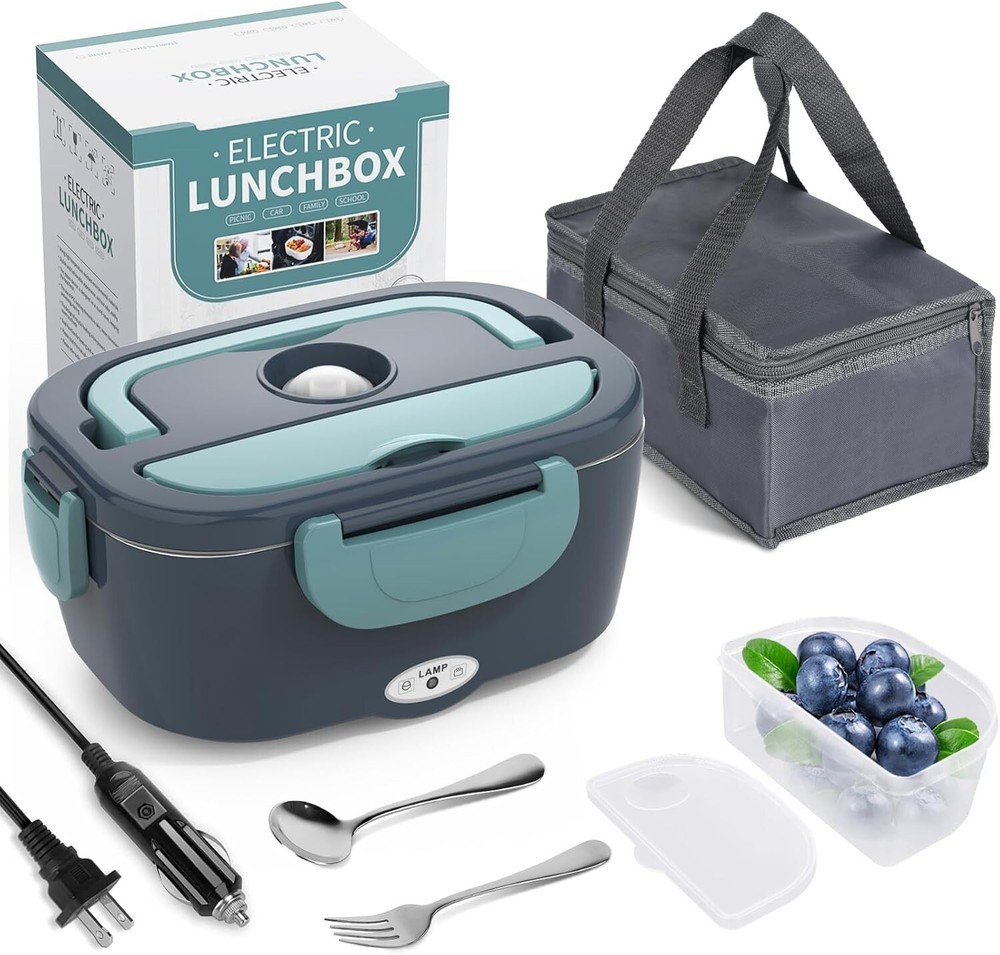 Portable 3-in-1 Electric Lunch Box Food Warmer for Fast Heating