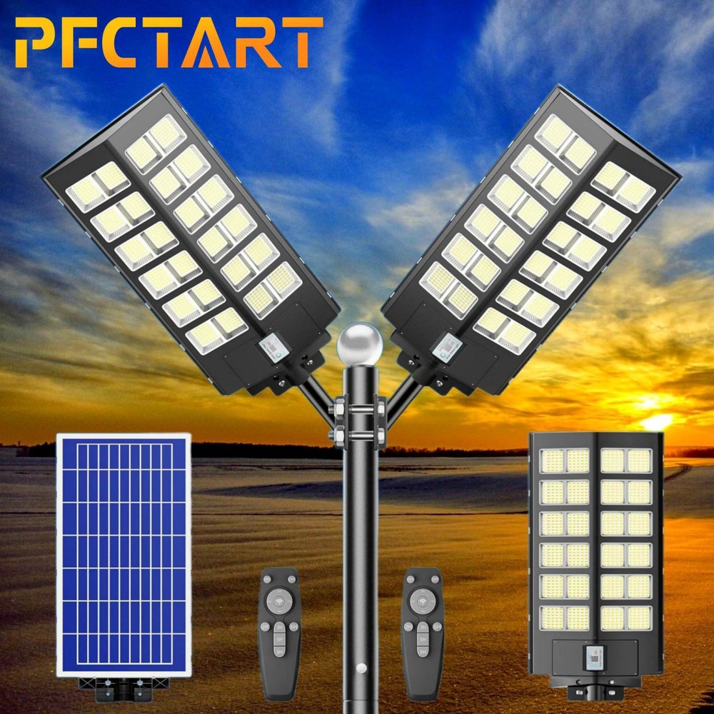 Commercial Solar Street Lights Sets 6500K for Basketball Court Road Playground