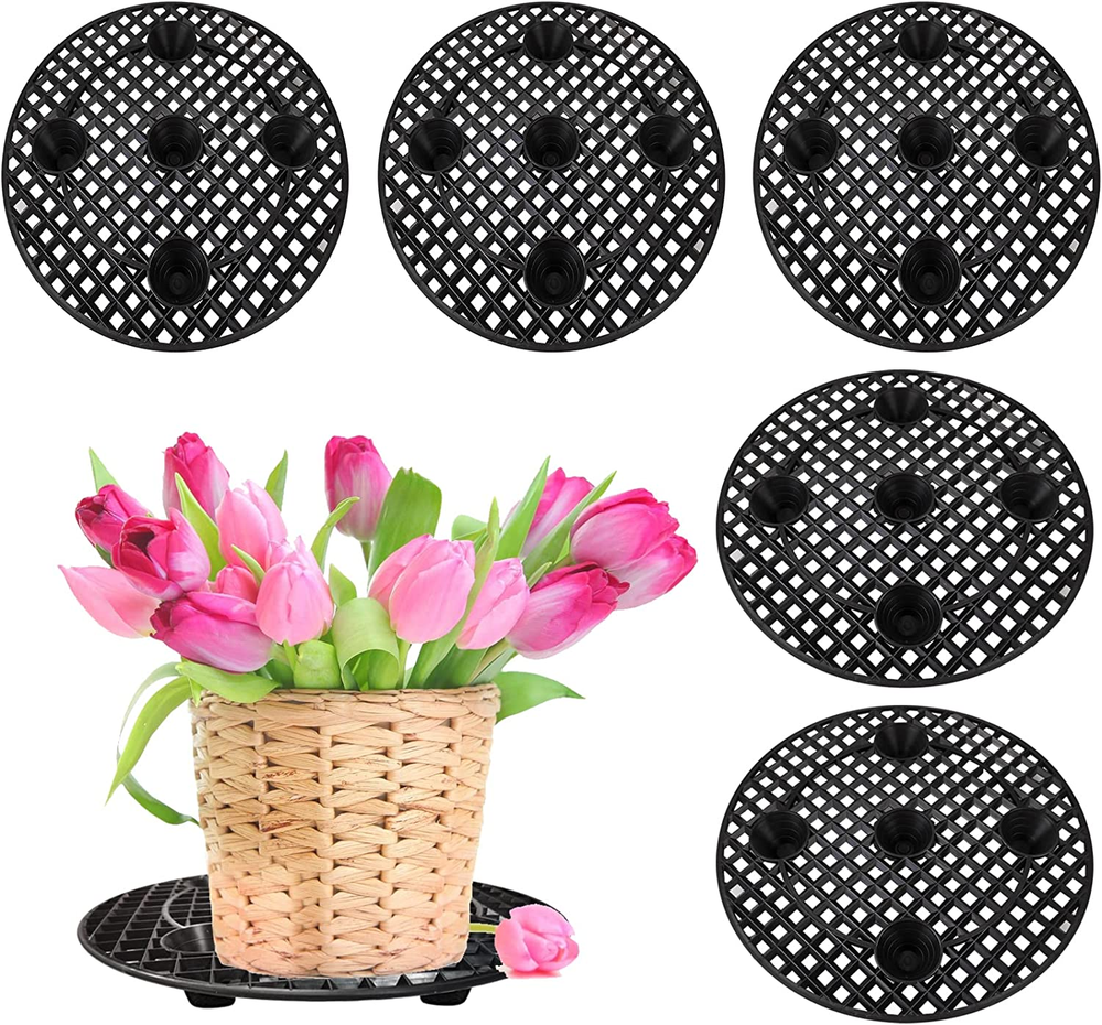 6 Pcs Big Plant Level Pot Elevator 12 Inch Heavy Duty Plant Stands Pot Saucer
