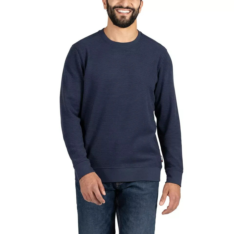 Gerry Men's Stretch Fleece Crew Pullover, Blue, Size XXL