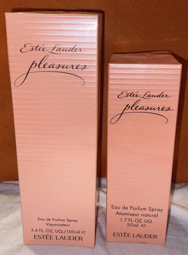 PLEASURES by Estee Lauder Eau de Parfum Spray 3.4oz 1.7oz Original Vintage Fragrance