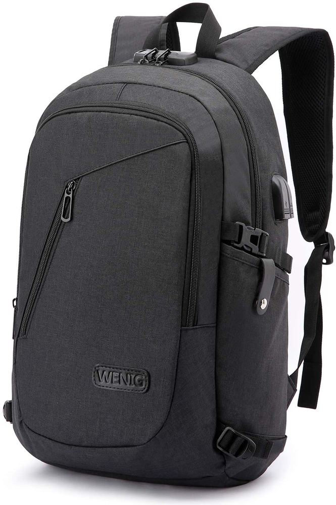 Slim Anti-Theft Laptop Backpack for Business Travel & Work - Men & Women