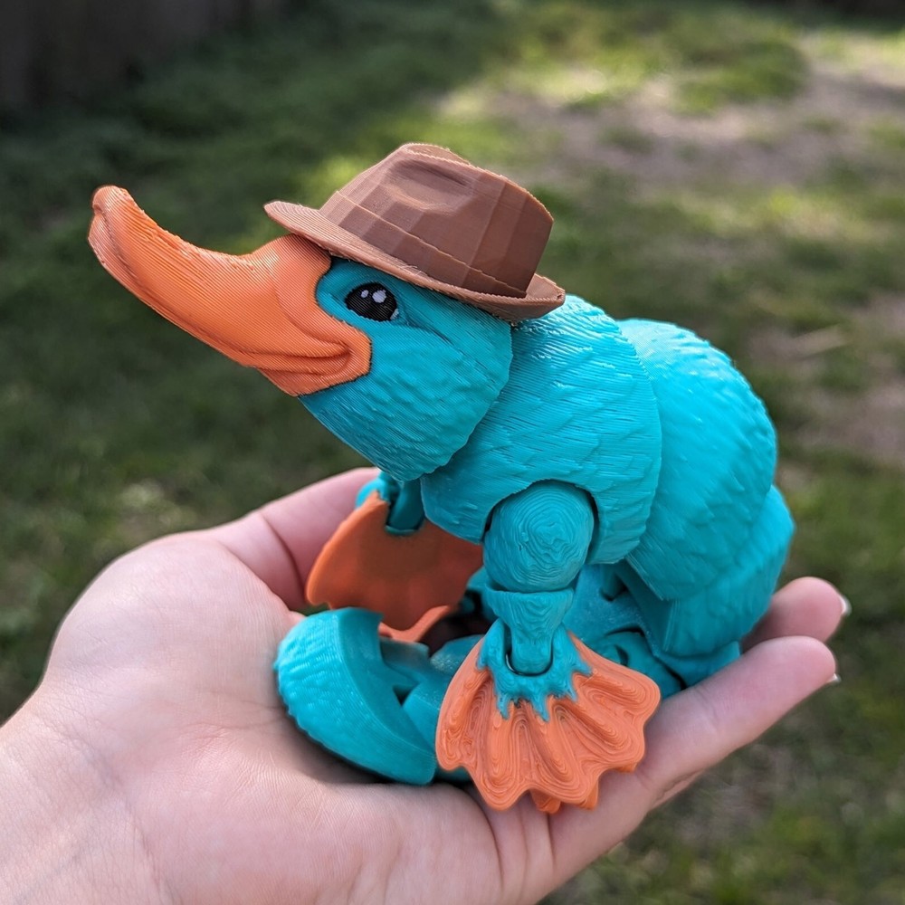 3D Printed Flexible Articulated Animal Toy   Dynamic Crystal Creature For