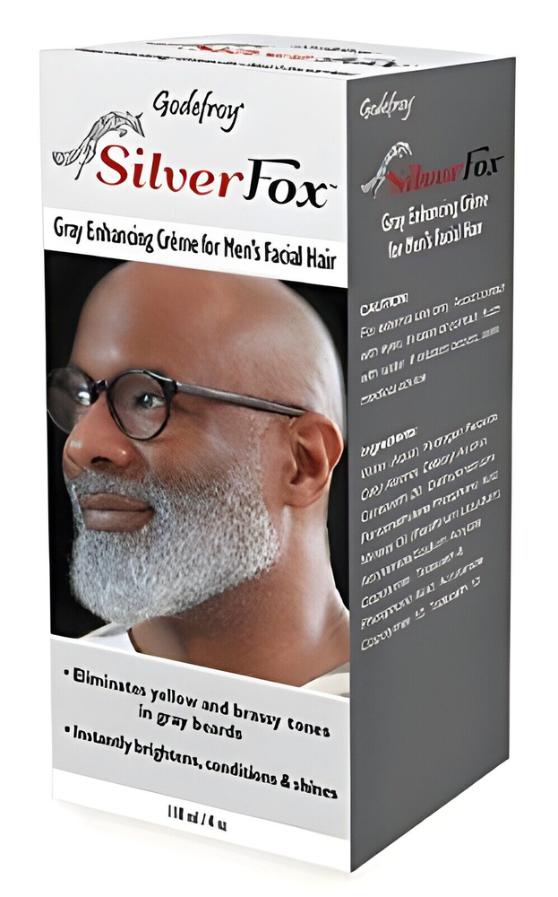 Silver Fox Men'S Silver and Gray Beard Brightener for Ethnic Hair Types, 3 Fl...