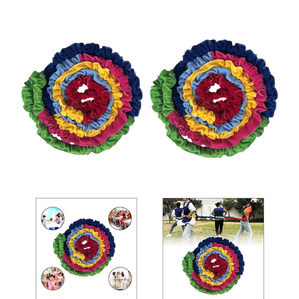 Portable Cooperative Stretch Rope Exercise Band for Dynamic Movement Loops