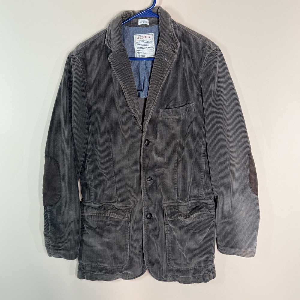 J.CREW Vintage Cord Button Down Corduroy Chore Jacket Coat Brown Men's Small S