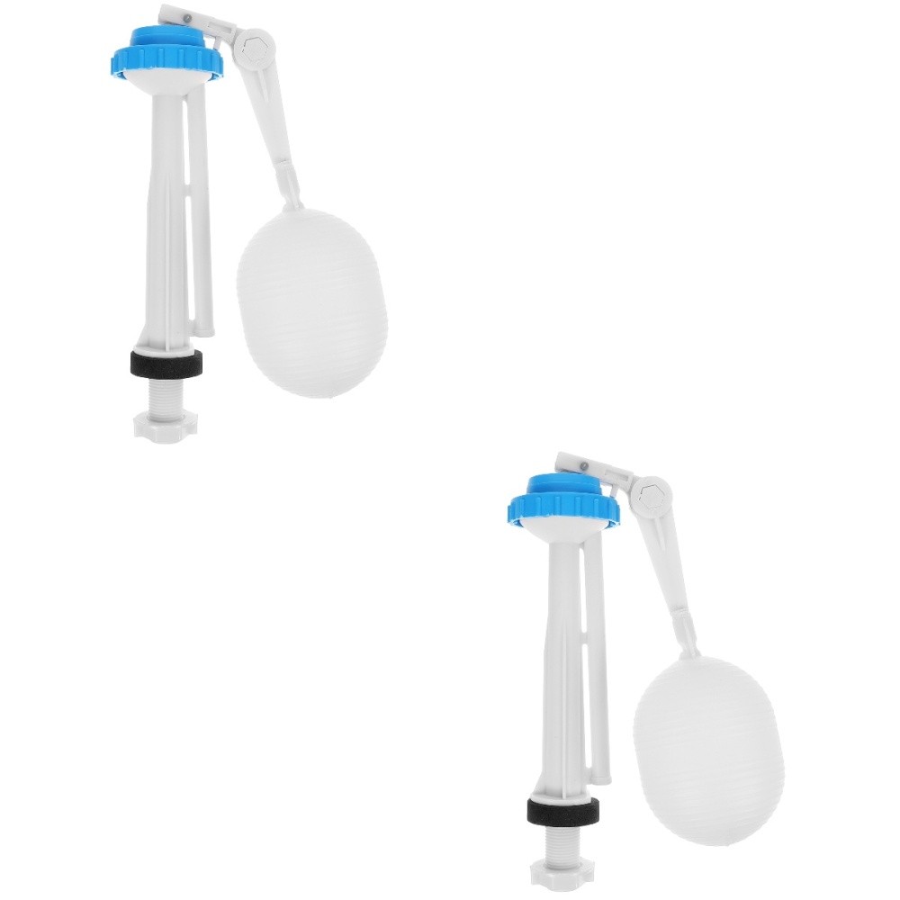 2-Pack Toilet Fill Valve Kit with Tank Float and Water Inlet Replacement Parts
