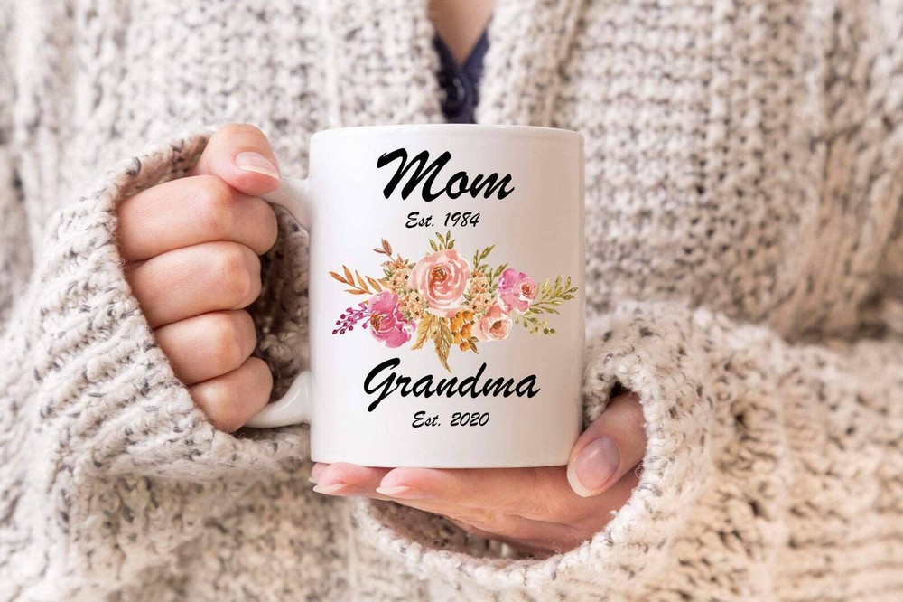 Personalized Mug For New Grandma Mug For Mom Mug For Grandma Baby Announcement