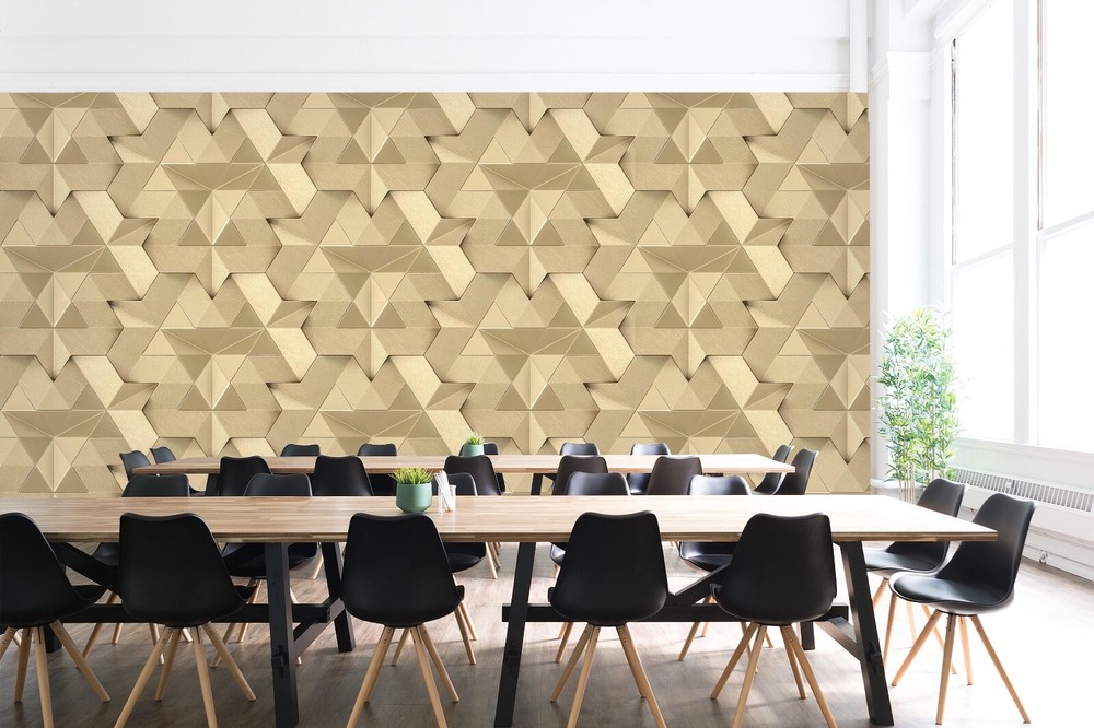 3D Yellow Pattern ZHUA16385 Wallpaper Wall Murals Removable Self-adhesive Ann