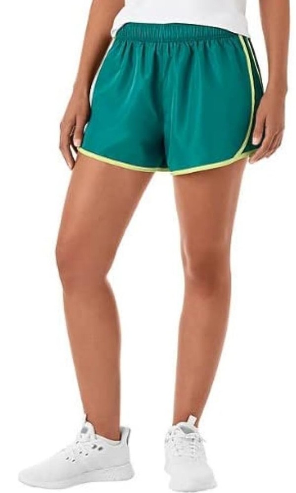 Members Mark Womens Large Green Active Running Shorts New With Tags-image