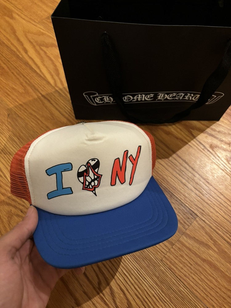 Size O/S- Chrome Hearts Matty Boy Sex Records I Love Ny Trucker Cap