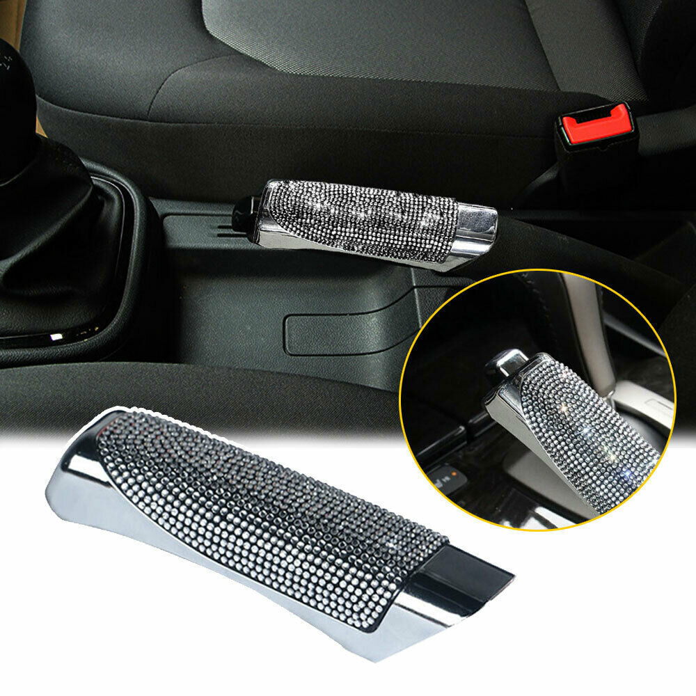 Car Handbrake Cover Bling Rhinestones Decor Protector Case Interior Accessories