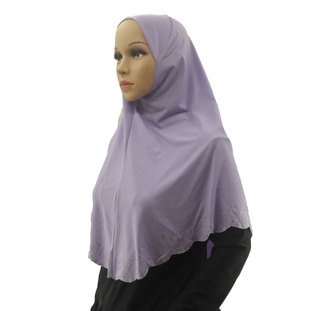 Muslim Women Amira Hijab Shawl Wrap Instant Islamic Headscarf Stole  