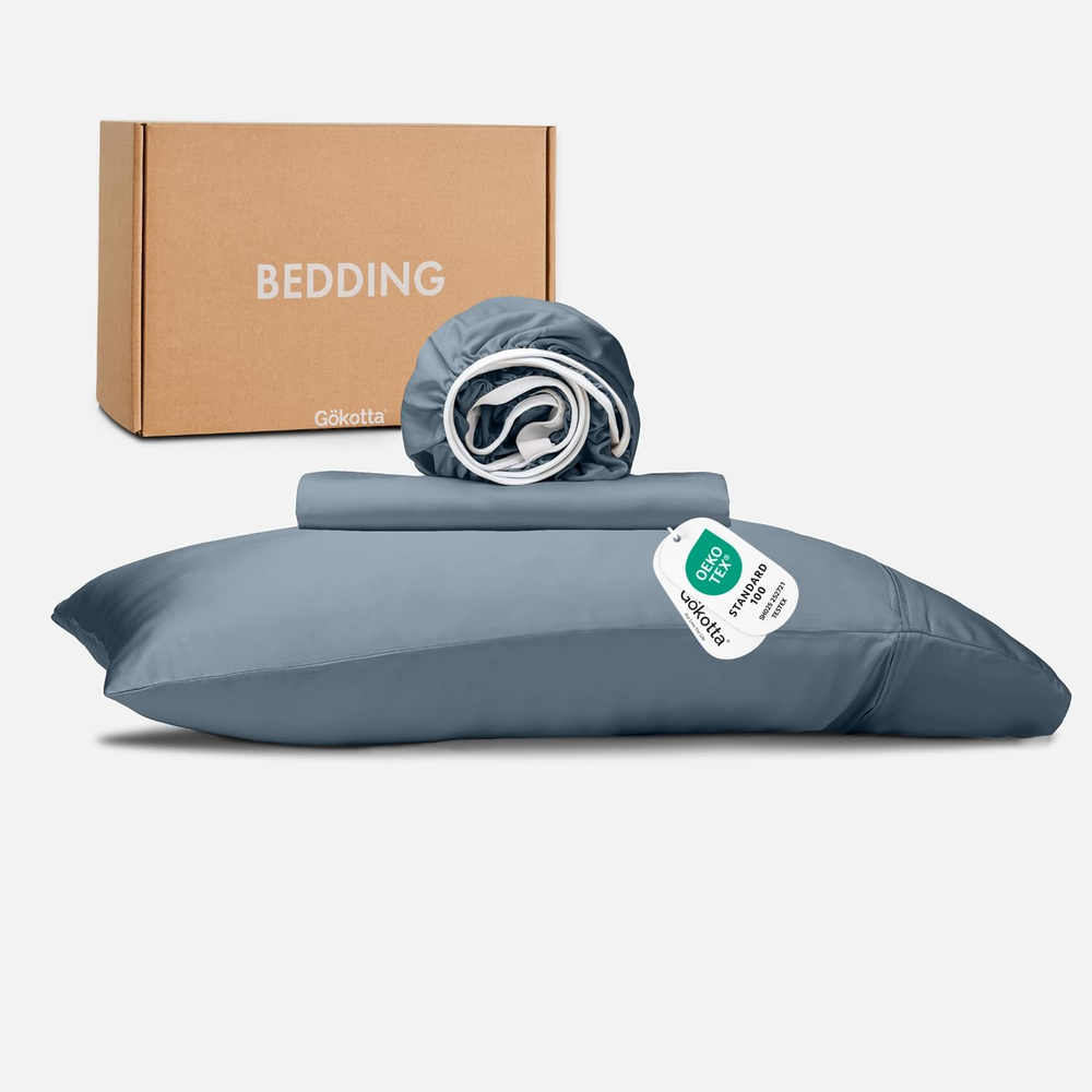 Soft Cooling Twin Sheets Set, 100% Bamboo Rayon, Moisture Wicking, 15