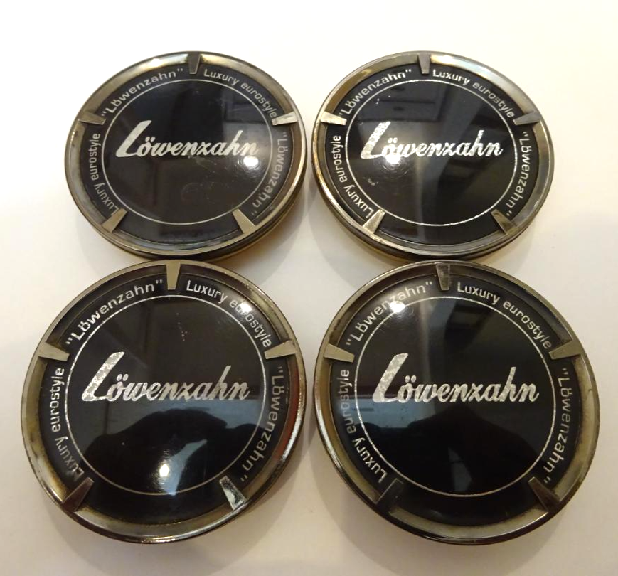 Lowenzahn 62.5mm Wheel Center Caps 4pc Set for Alloy Rims