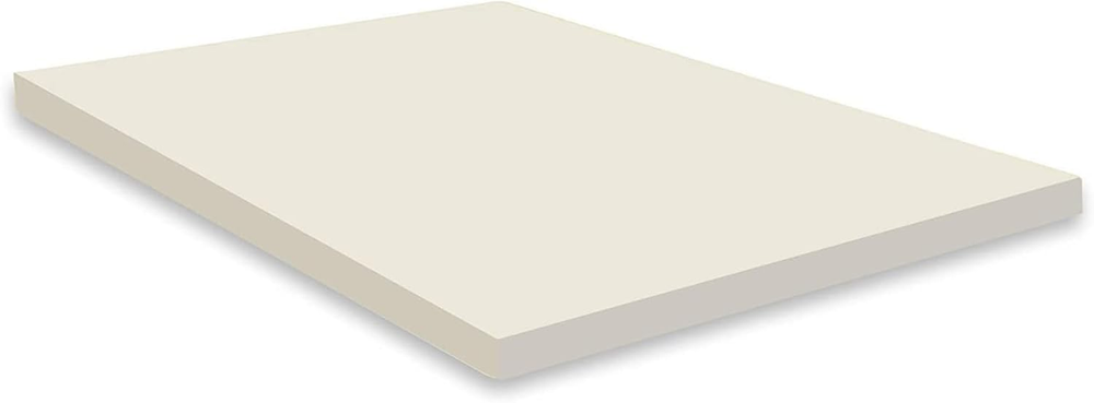2-Inch High Density Foam Topper,Adds Comfort to Mattress, Queen Size, off White
