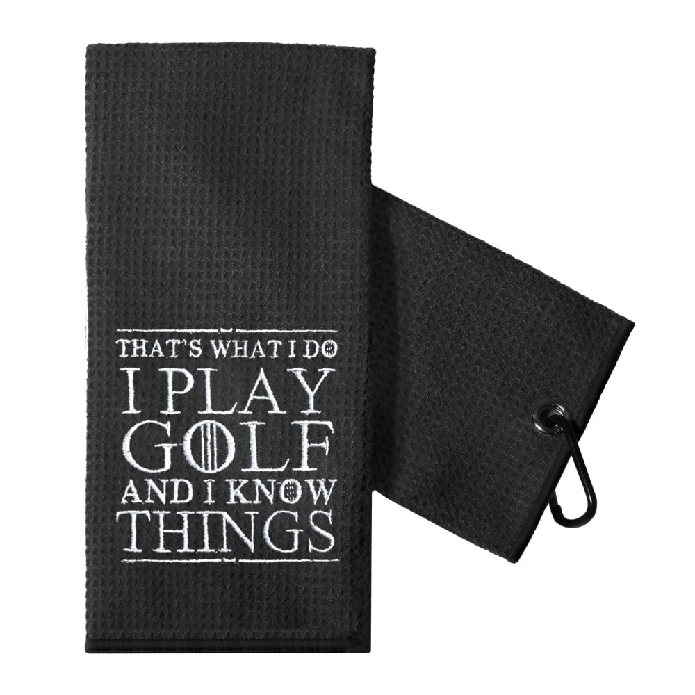 Funny Golf Towel Gift for Dad - Retirement Gifts for Men Golfer