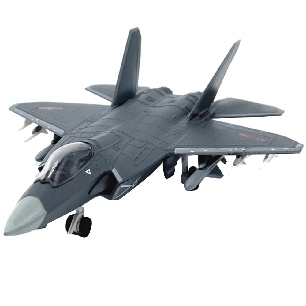 New 1/144 Diecast Alloy Chinese Air Force J-31 Eagle Stealth Fighter Model Gift