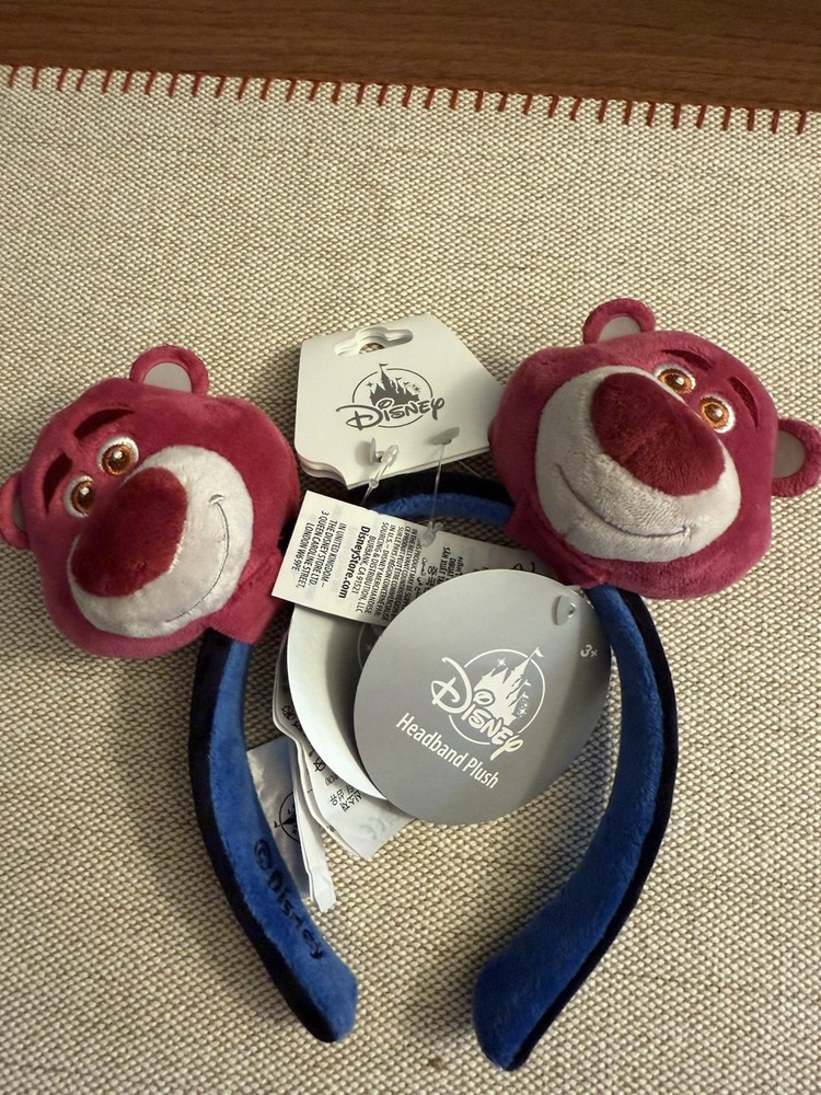 Toy Story Lotso Bear Disney Plush Mickey Ears Headband NWT