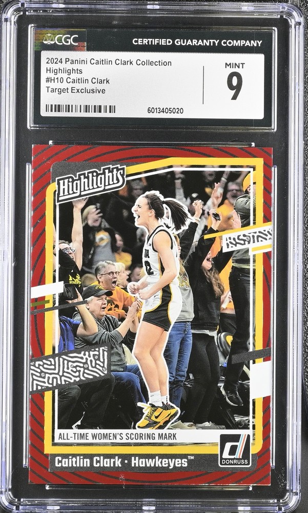 2024 Panini Caitlin Clark Collection  #H10 Target Exclusive Highlights CGC 9