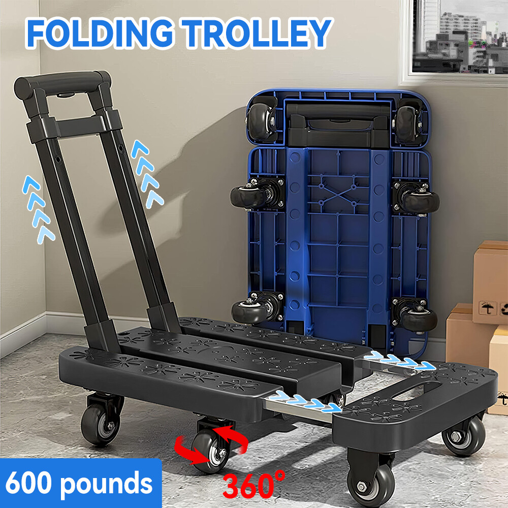 Folding Wagon All Terrain Utility Cart Heavy Duty Outdoor Beach Collapsible Cart