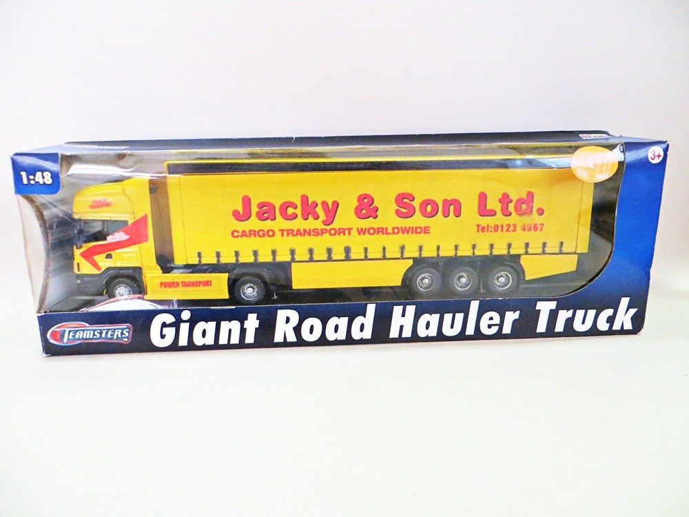 TEAMSTERS TP191 Giant Scania Road Hauler Jacky & Son Ltd 1 48 Scale MIB Boxed