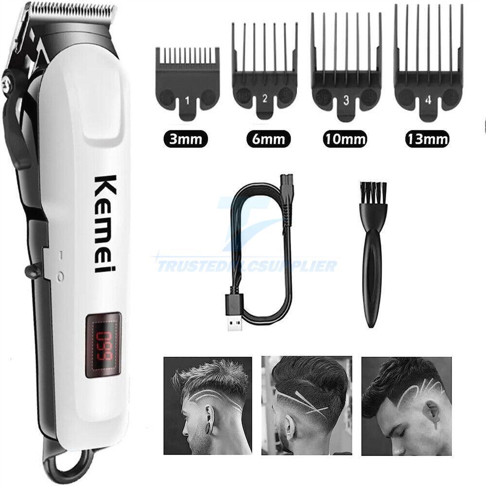 Kemei Professional Hair Clippers Trimmer Kit Cutting Machine Barber Salon