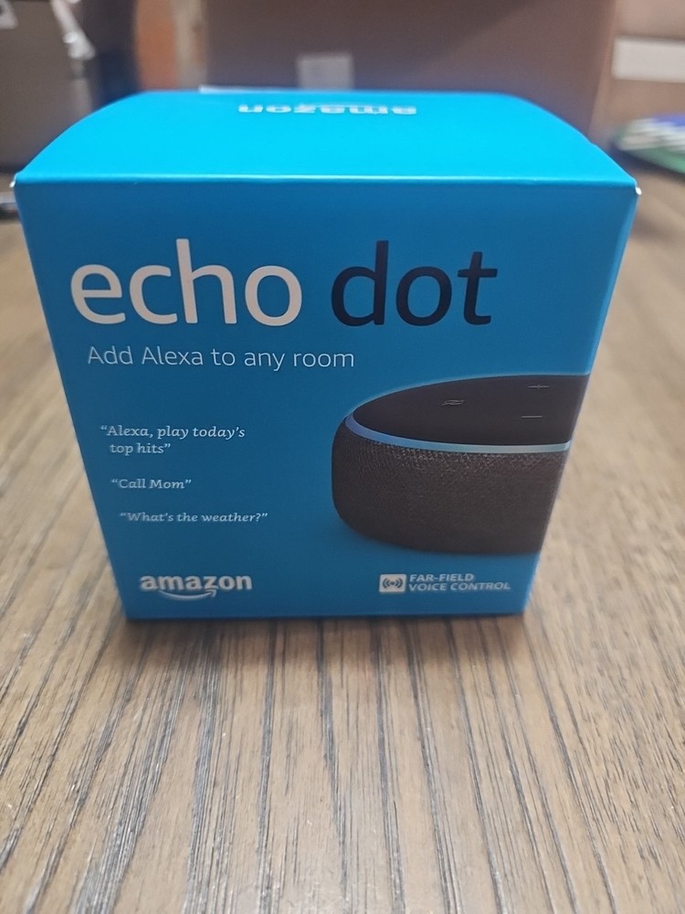 Amazon Echo Dot (3rd Generation) Smart Speaker - Charcoal - New