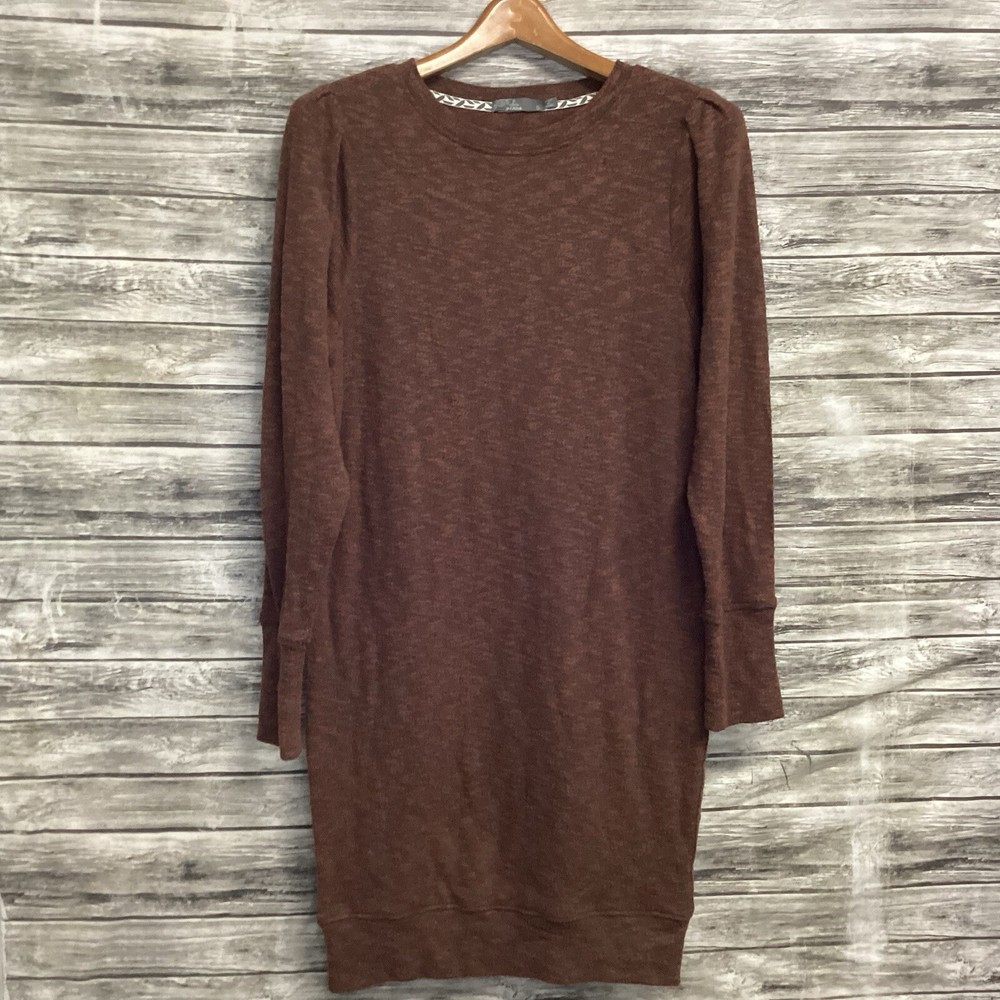prAna Womens Zada Sweater Dress Small Orange Long Sleeve Active Outdoor Wear