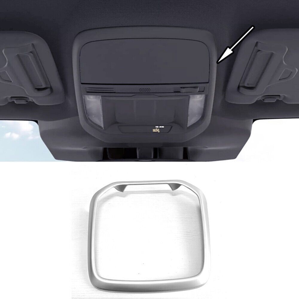 Matte Silver Car Roof Reading Light Panel Bezel Molding For 2025 Subaru Forester
