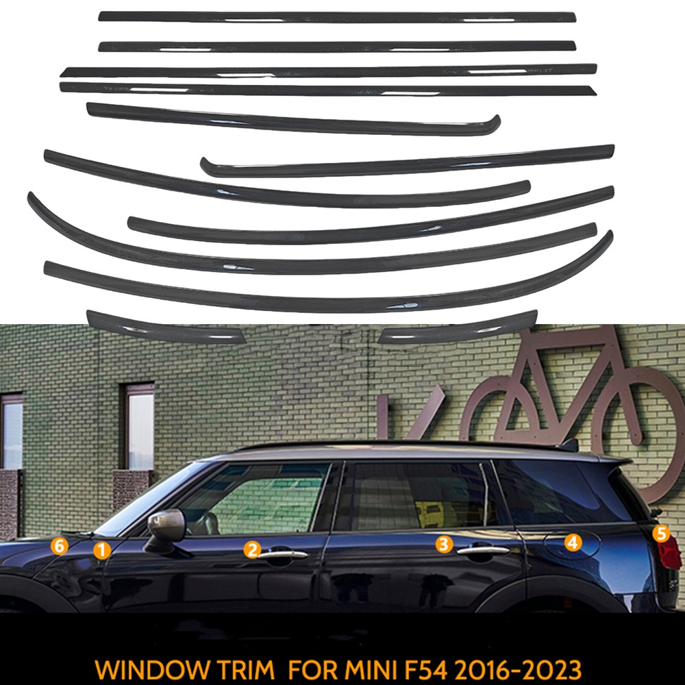 Window Decoration Strip Trim Seal Belt Weatherstrip For MINI F54 4 Door 12PCS