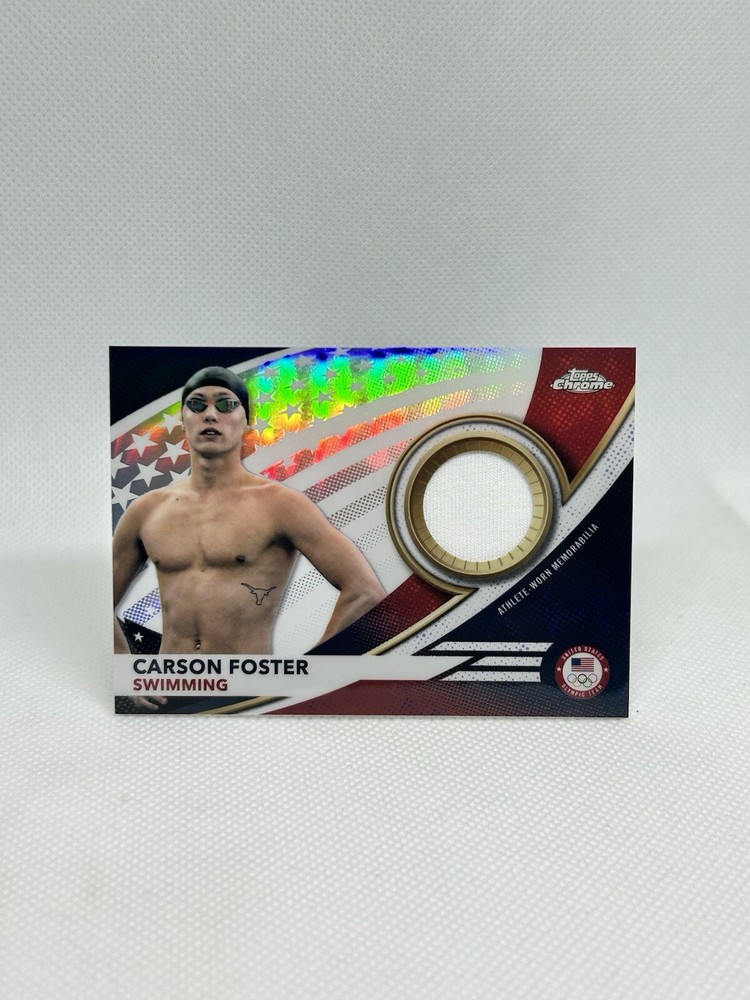 2024 Topps Chrome U.S. Olympic Team USA Memorabilia Pieces USA-CF Carson Foster