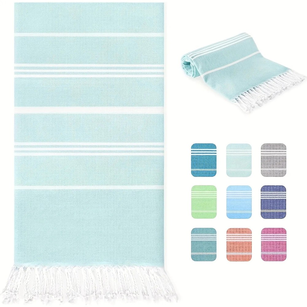 Premium 100x180cm Turkish Beach Towel Quick Dry Sand-Free Lightweight