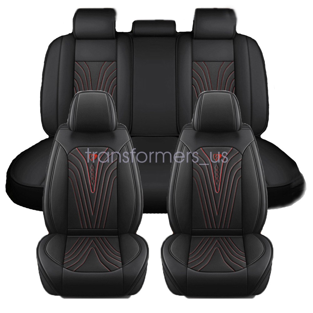 For Nissan Car 5-Seat Covers  Waterproof PU Leather Cushion Front & Rear Cushion