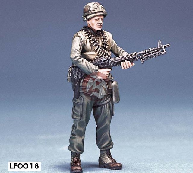 Legend 1/35 USMC Marine M60 Machine Gunner in Vietnam War [Resin Figure] LF0018