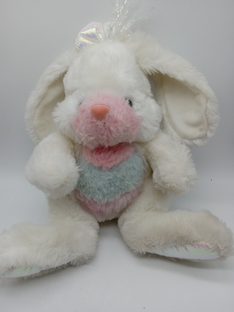 Mattel Ice&Tickle Bunny 1993 Plush/Stuffed Animal 8 in. Sparkle Paws Hair Sits
